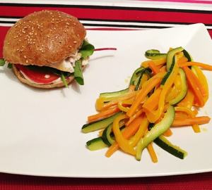 Burger au filet de bar
