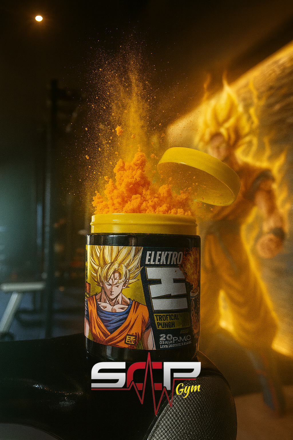 🔥 Pre-Workout DBZ Life Pro – Booster Énergie & Focus | Pré-entrainement musculation sans sucre – Formule explosive SCP Gym