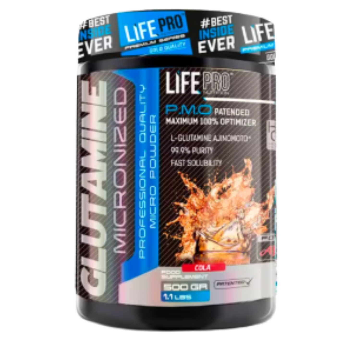 Glutamine Life Pro Saveur Citron 500g