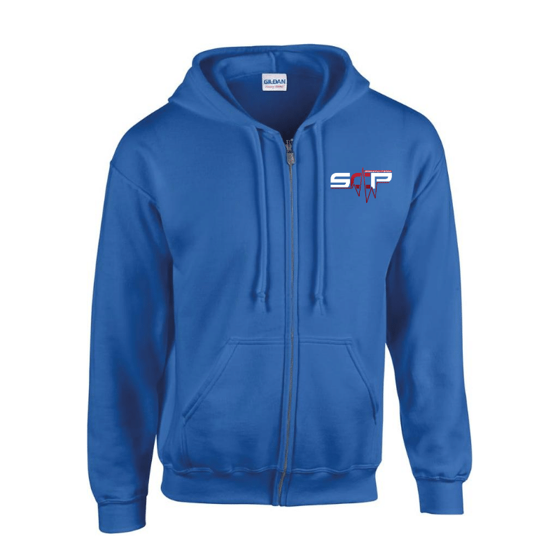 Pull zippé à capuche