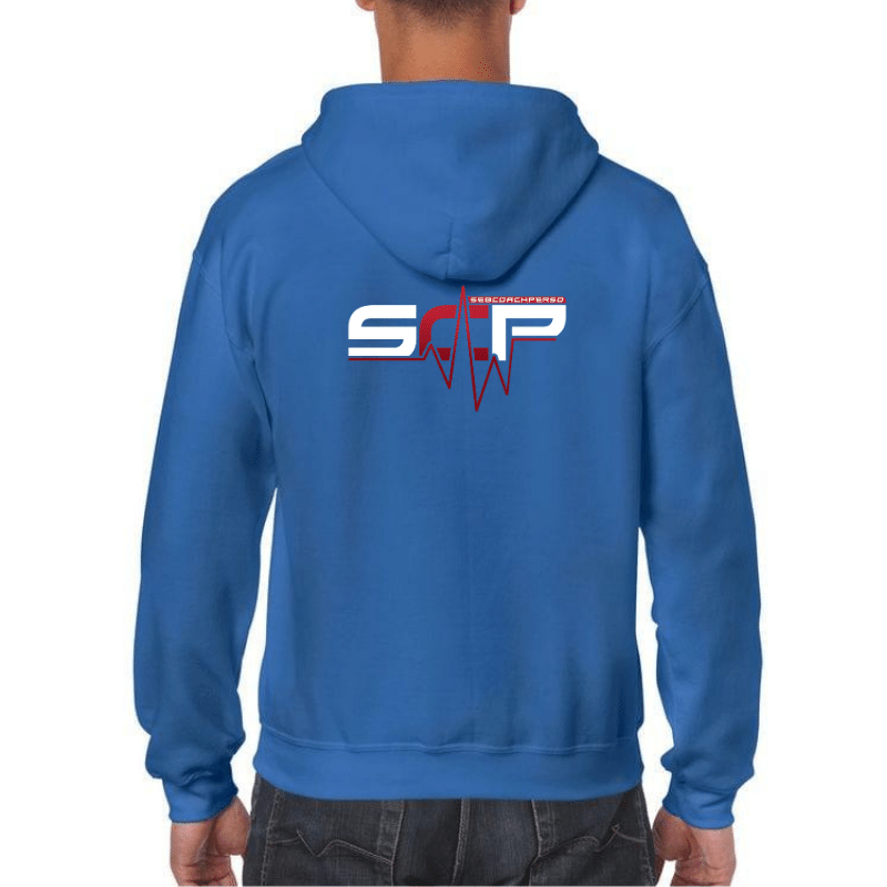 Pull zippé à capuche