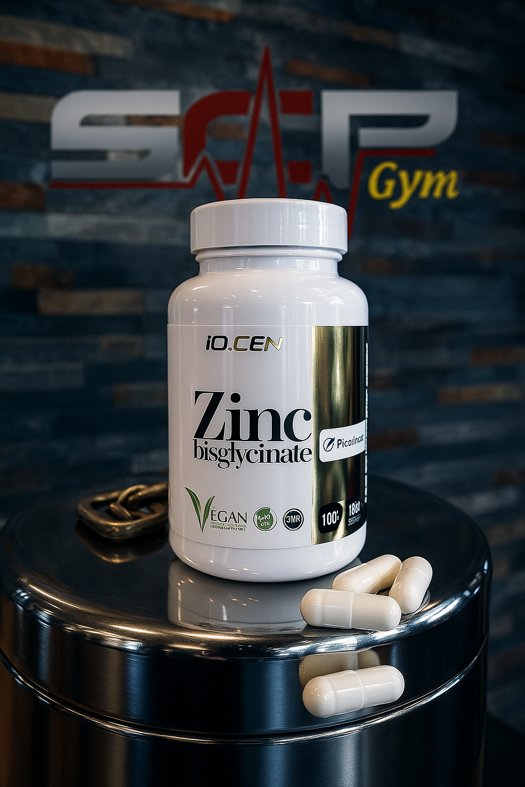 Zinc Bisglycinate IO.GENYX – 60 gélules | 15 mg zinc élémentaire – Formule hautement assimilable 💊 SEB