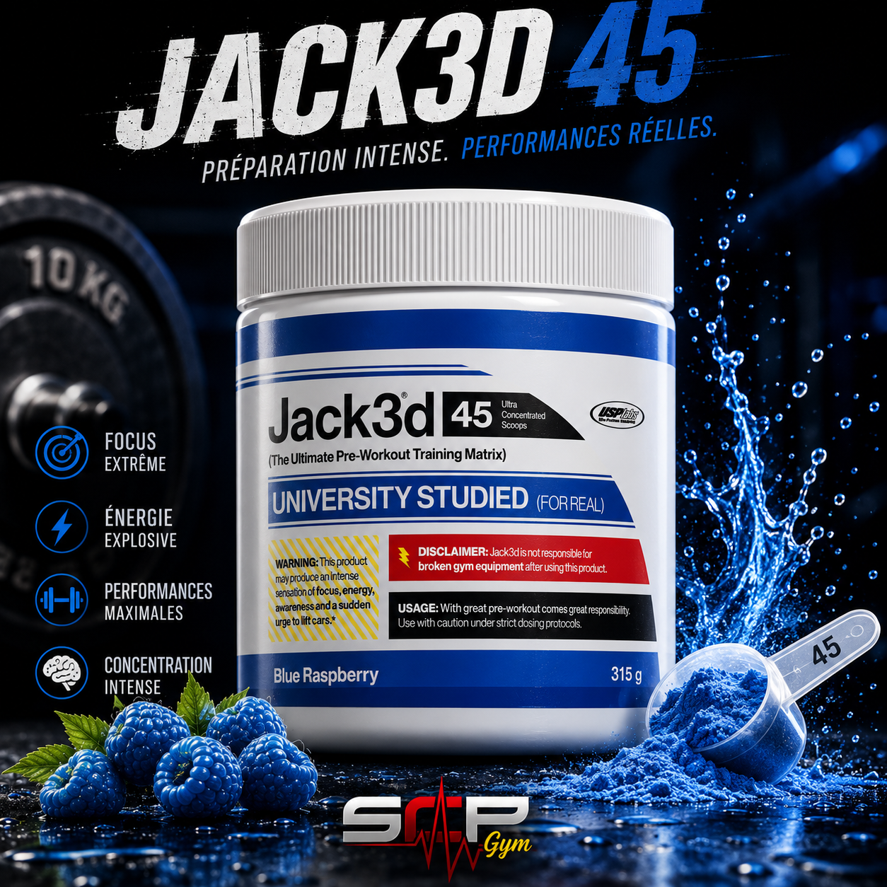 Jack3d – Pre Workout performance