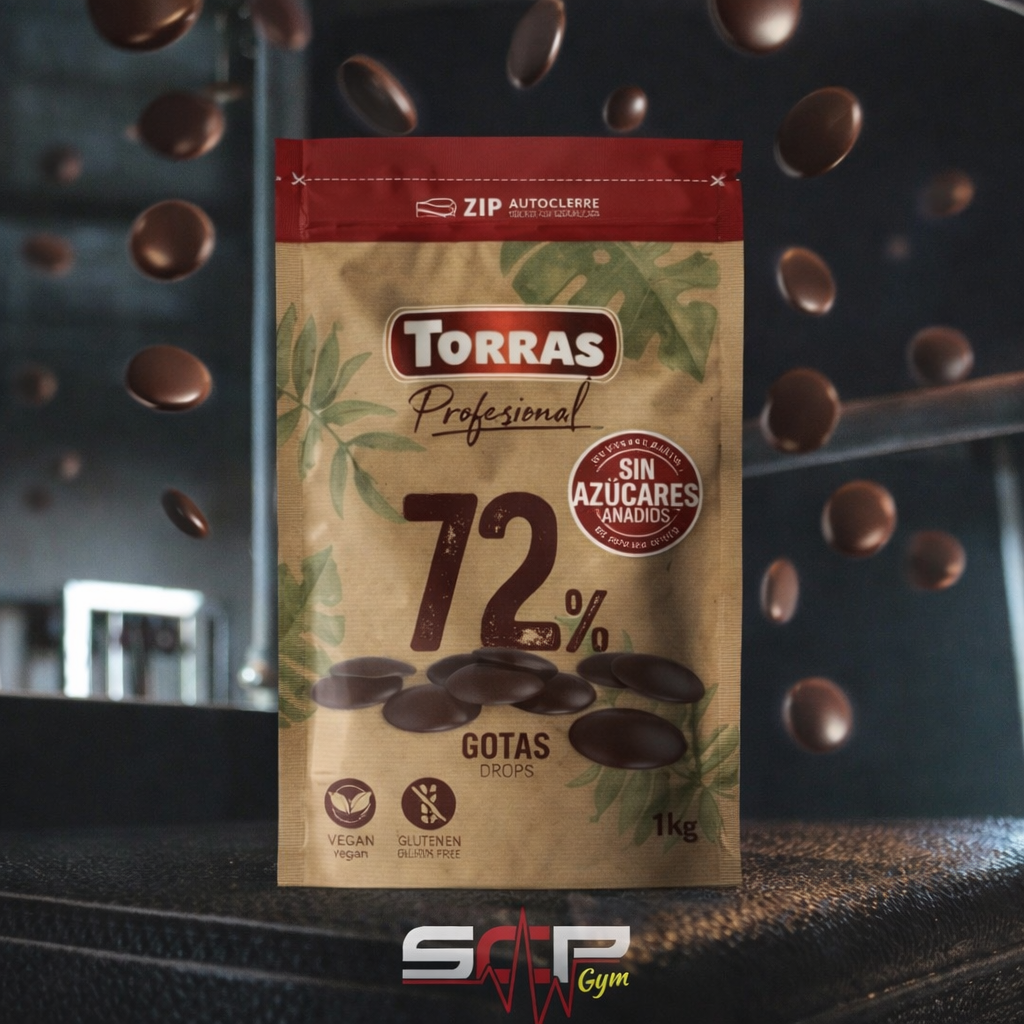 Pastilles de chocolat Torras 72 % – Chocolat sans sucre 1 kg