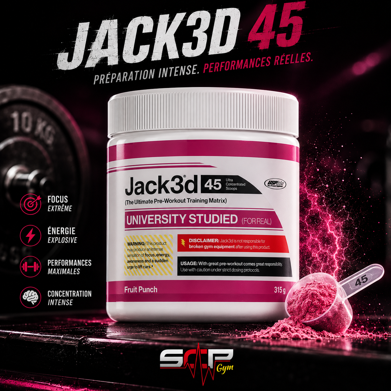 Jack3d – Pre Workout performance