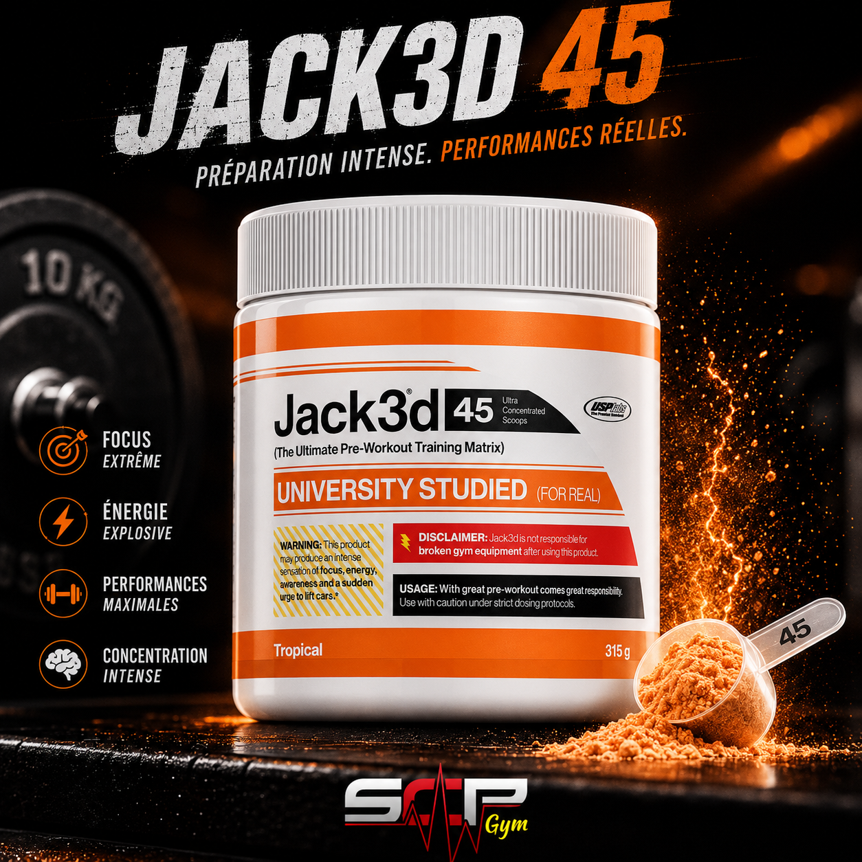 Jack3d – Pre Workout performance