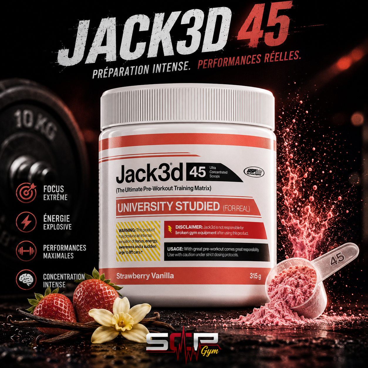 Jack3d – Pre Workout performance