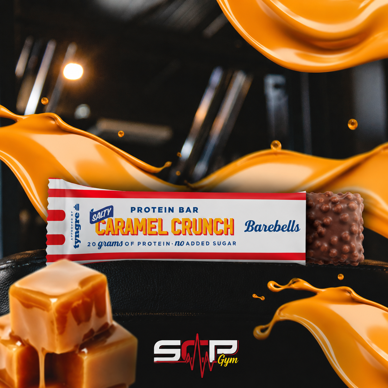 Barre Protéinée Barebells Caramel Cashew (Crunch) – Sans Sucre Ajouté