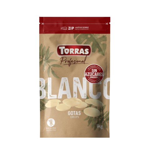 Pastilles de chocolat blanc a cuisiner sans sucre